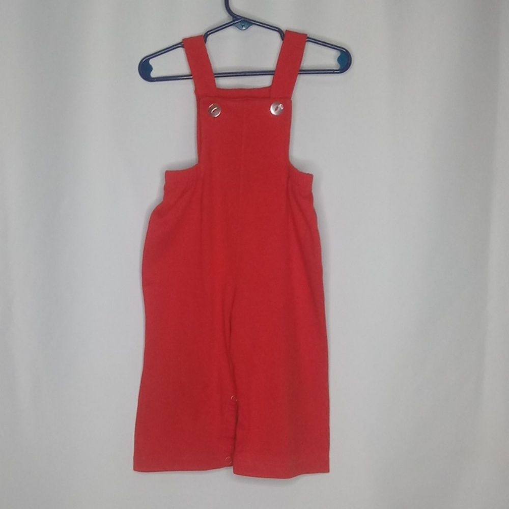 Buster Brown 24mo Vintage Red Overalls Coveralls